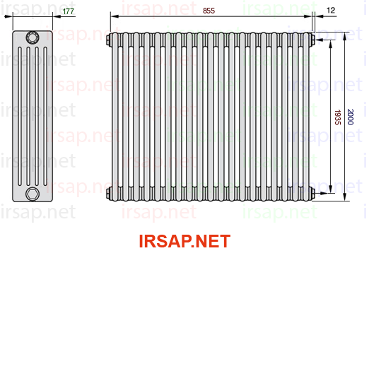 Радиатор IRSAP Tesi 52000/19 T30 CL 01